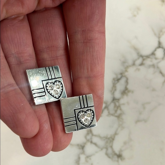 Silver Heart Cufflinks - Picture 3 of 5